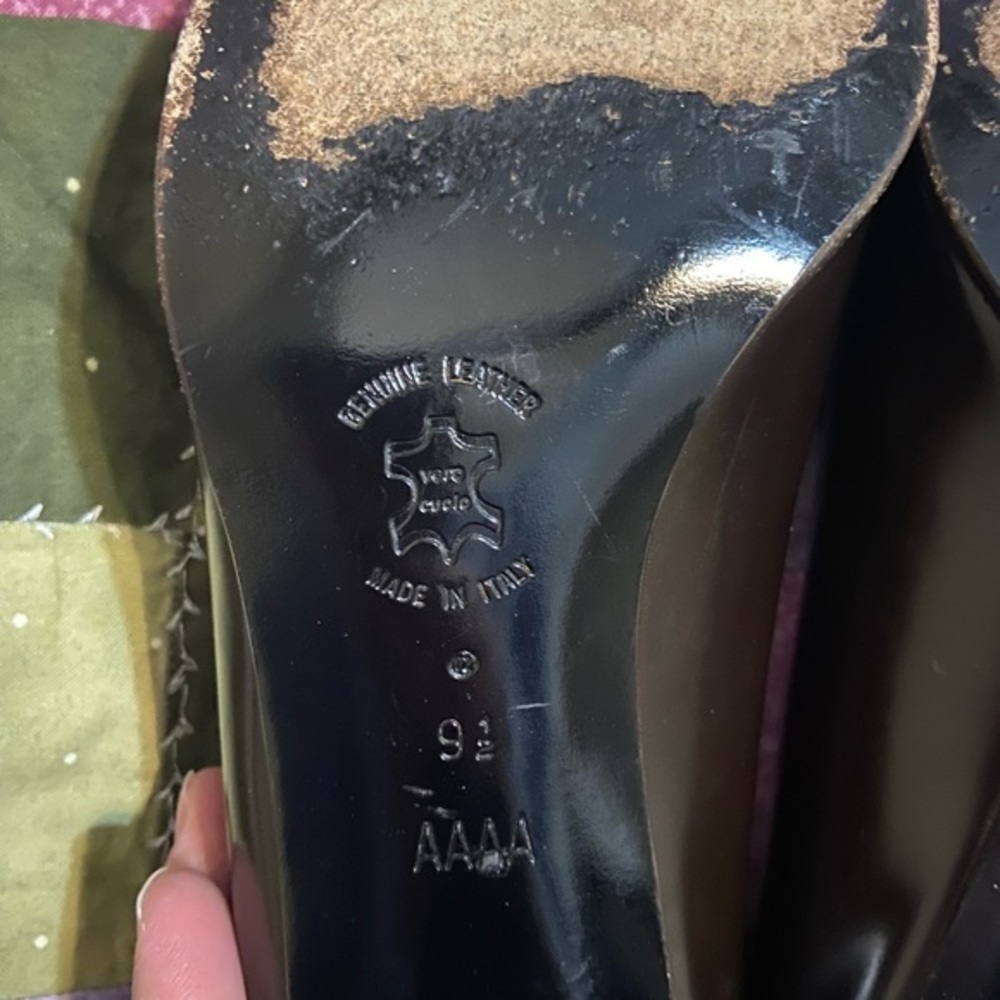 Amalfi Italy brown block heels Size 9.5‎ - Picture 7 of 9